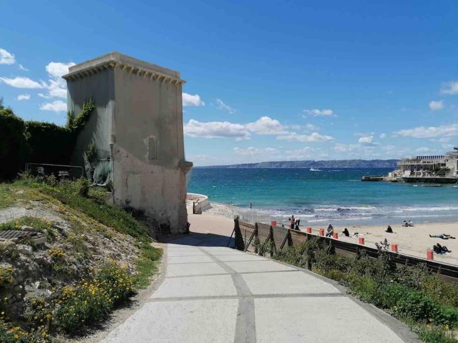 Magnifique Appartement T4, Plage Des Catalans Marseille Extérieur photo