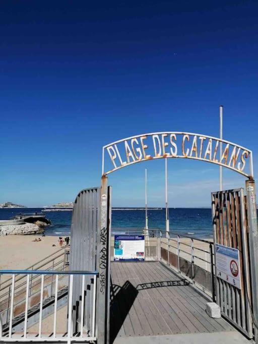Magnifique Appartement T4, Plage Des Catalans Marseille Extérieur photo